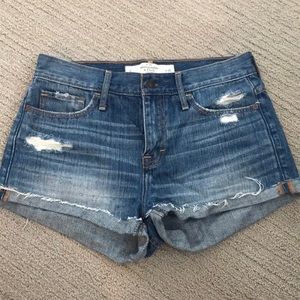 High waisted Abercrombie denim shorts